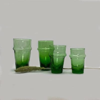 Verres beldi marocains en 4 tailles différentes