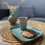 Moroccan stoneware in different colors and patterns