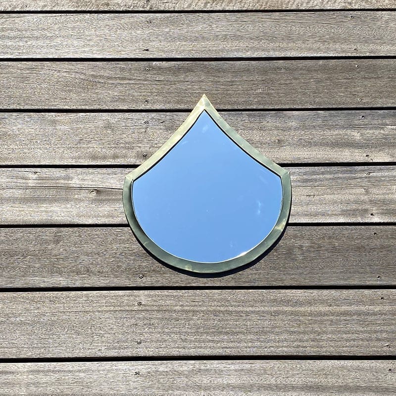 Tibladin Marokkansk Spejl Draabe Guld Single 800x800 1.jpg Moroccan handmade drop-shaped mirror