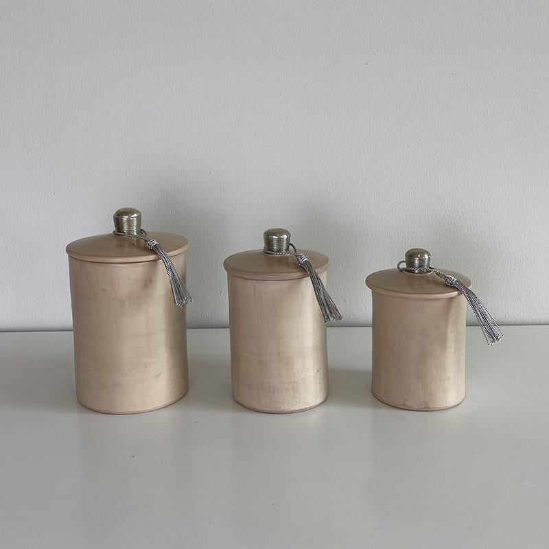 Tibladin Marokkanske Stucco Beige Hoej 1.jpg Marokkaanse handgemaakte stucpotten in beige