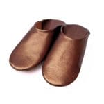 Bronzen luxe pantoffels