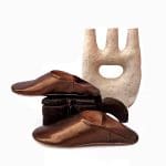 Bronzen luxe pantoffels