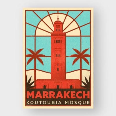 affiche Koutoubia Marrakech
