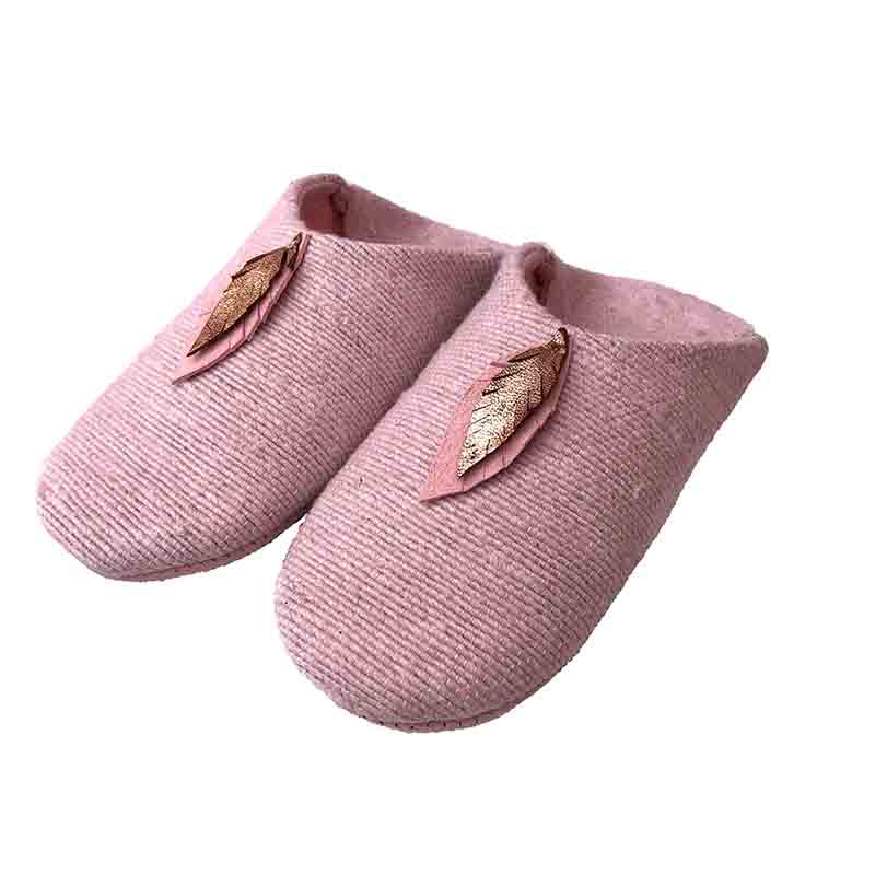 Slippers børn rose_2 Rosa bomullstofflor för barn