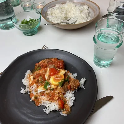 Tajine Vaersgo Tajine auf Tellern
