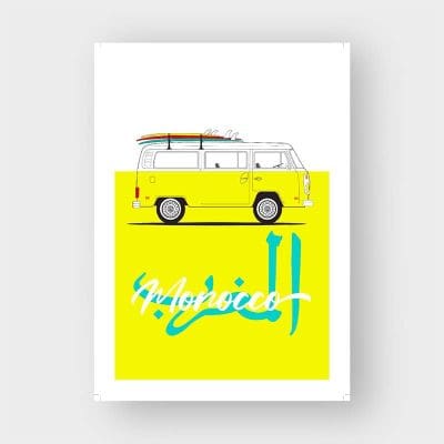 Affiche gele vervoerder