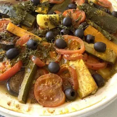 Tajine végétarien 600x400 Tajine de légumes