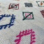 Beni Ouarain with colored pattern 155x260
