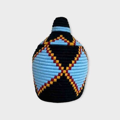 Berbermand blauwe tinten