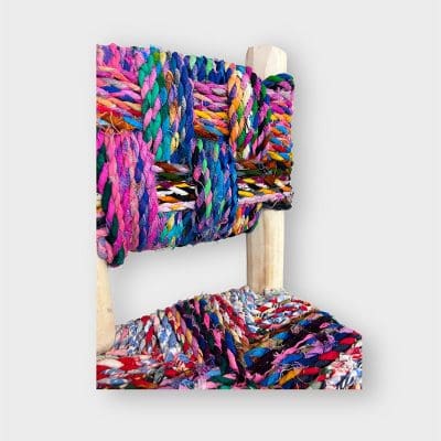 Chaise enfant en tresse de corde