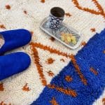 Suede deluxe slippers cobalt blue