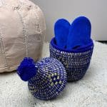 Suede deluxe slippers cobalt blue