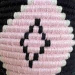 Berber basket pink and black