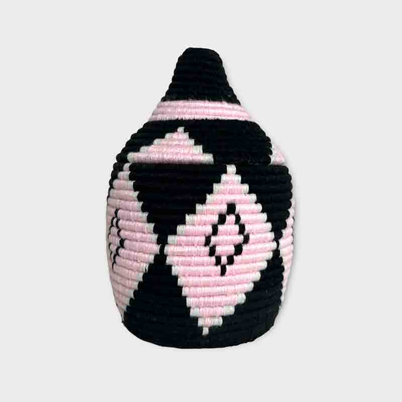 Rosie Berber basket pink and black