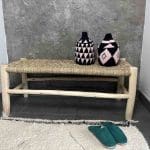 Berber basket pink and black