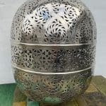 marokkansk pendel lampe sølv metal 1001 nat