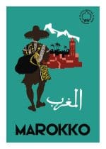 Plakat Marokko af Claude fevrier
