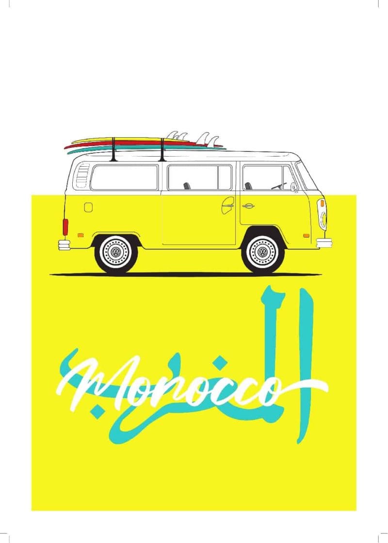 Plakattransportør VW av Guillaume Mounié