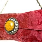 Handtasche mit Kette in Bordeaux/Rosa FLORENTINE