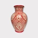 marokkansk vase rød