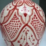 marokkansk vase rød