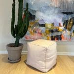 tibladin_marokkansk puf firkant i lys NUDE