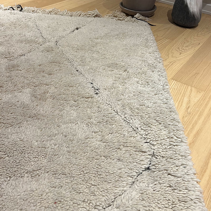 rengjør teppene dine i snøen