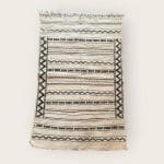 kelim tapijt zemmour_95x150 zwart/wit