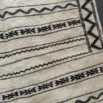 kelim tapijt zemmour_95x150 zwart/wit