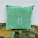 cactus silk pillow lime green_4