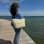 Marokkansk strandveske/shopper_VANILLA