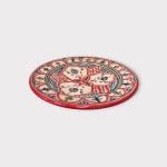 Assiette rouge de 26 cm