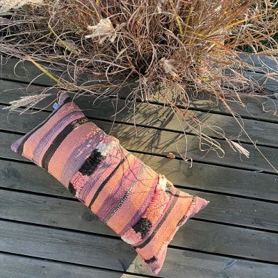 Oreiller marocain en tapis vintage_TEDDY_motif 11