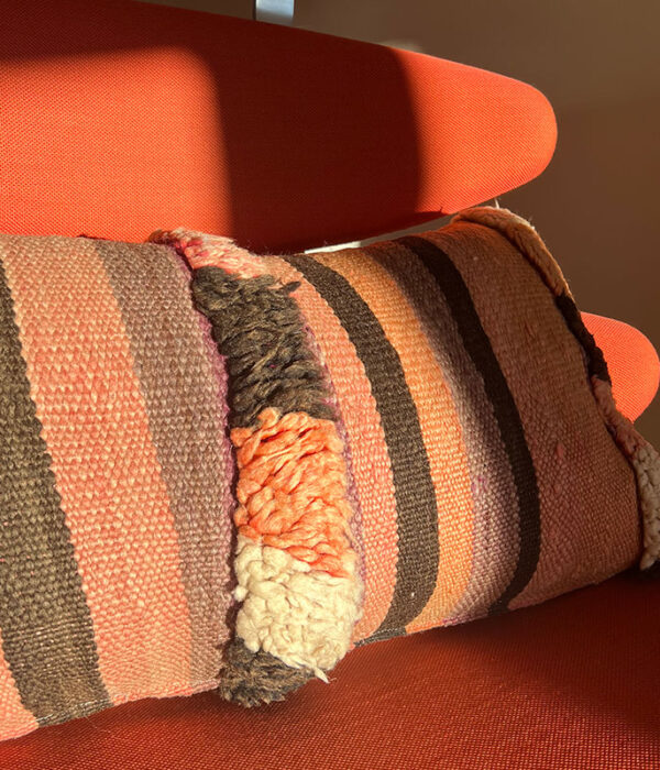 Oreiller marocain en tapis vintage_TEDDY_motif 7