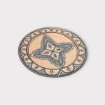 Moroccan plate 26 cm lavender blue