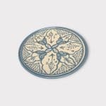 Moroccan plate 26 cm lavender blue