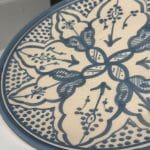 Moroccan plate 26 cm lavender blue