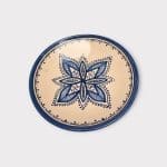 Moroccan plate 26 cm dark blue