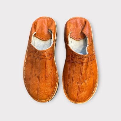 Chaussons/chaussures marocaines pour femme marron