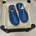 marokkanske slipper/sko til dame blå