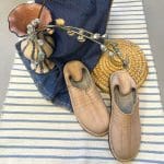 marokkanske slipper/sko til dame creme