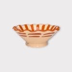 Marokkanische Keramikschale 12 cm_STRIPES_braun