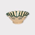 Marokkanische Keramikschale 12 cm_STRIPES_grün