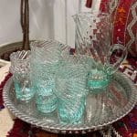 Marockanskt beldi glas transparent twist 18 cl