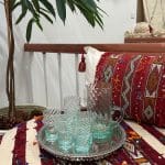Marockanskt beldi glas transparent twist 18 cl