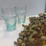 Marockanskt beldi glas transparent twist 18 cl