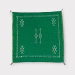 Cushion cover in green cactus silk