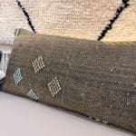 Oreillers en soie de cactus oblongs, teintes brunes