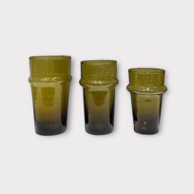 Verre Beldi marron 3 tailles.