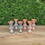 Moroccan ceramic wavy vases